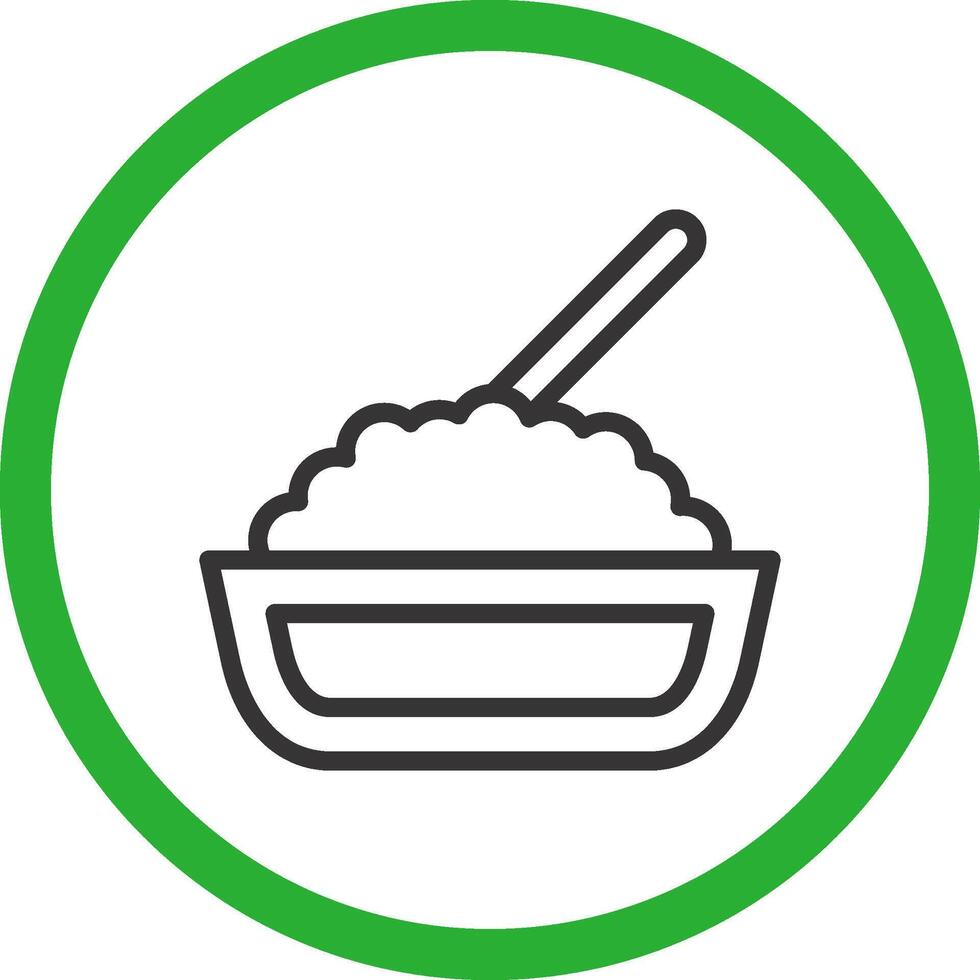 Rice Creative Icon Design vector