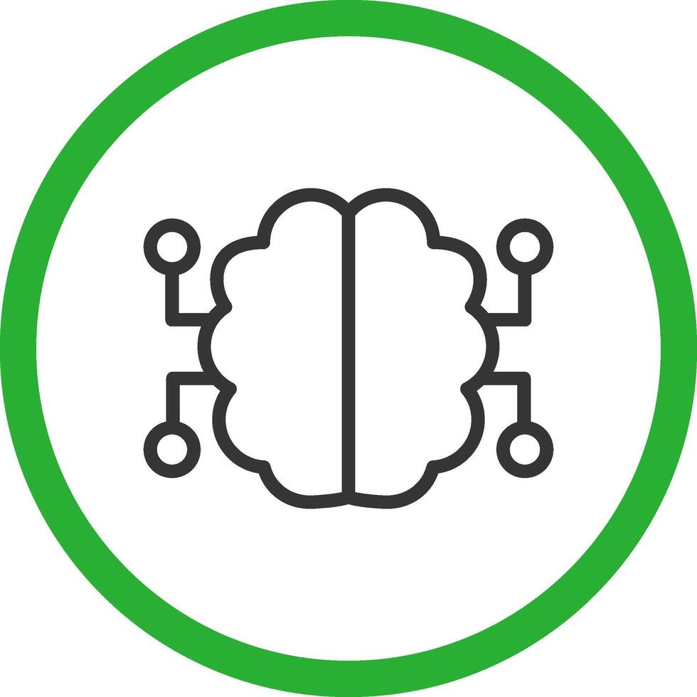 Neurons Circuit Creative Icon Design vector