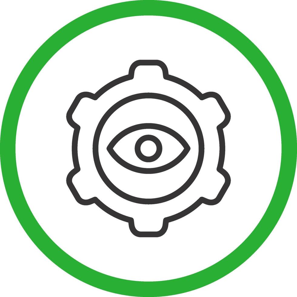 Eye Setting Creative Icon Design vector
