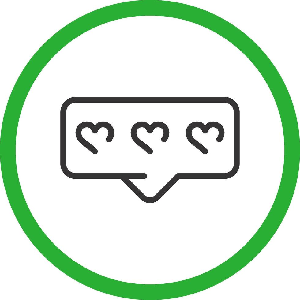 Comment Heart Creative Icon Design vector