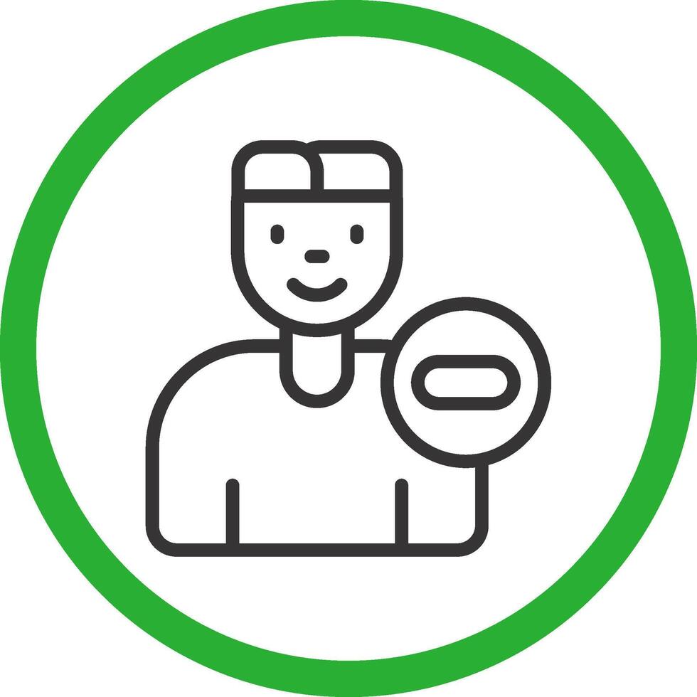 Delete User Creative Icon Design vector