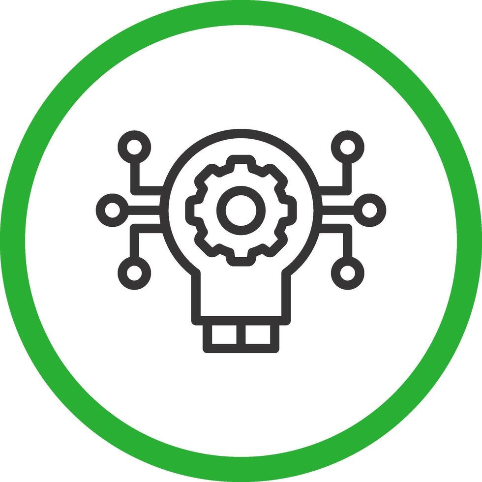 Technology Disruption Creative Icon Design vector