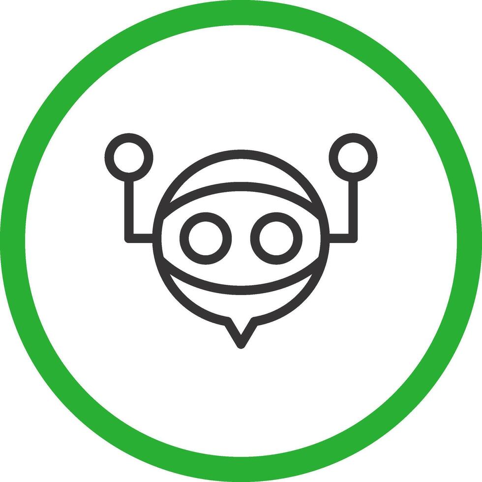 Virtual Assistant Creative Icon Design vector