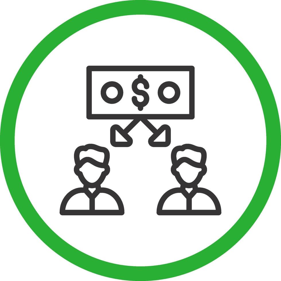 Peer to Peer Lending Creative Icon Design vector