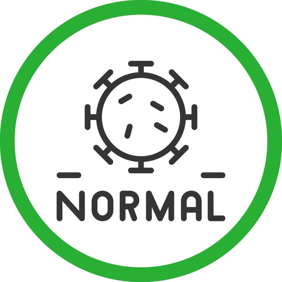 New Normal Creative Icon Design vector