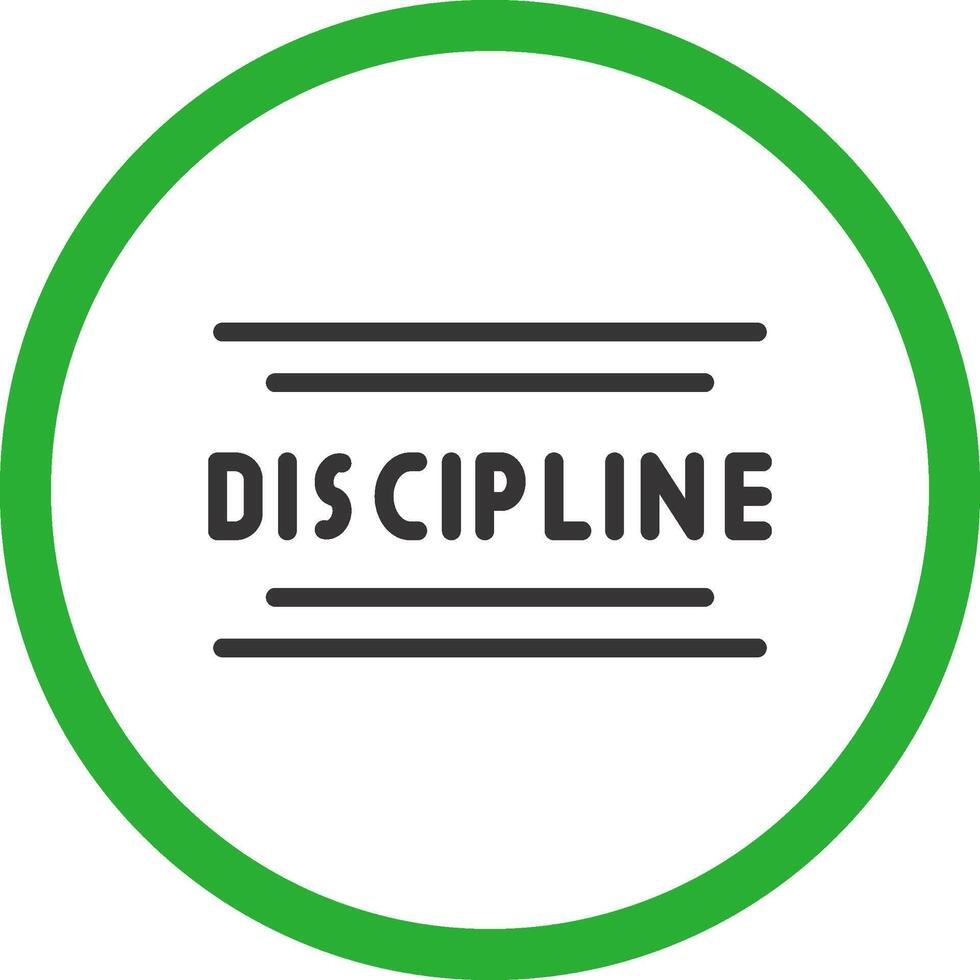 Discipline Creative Icon Design vector