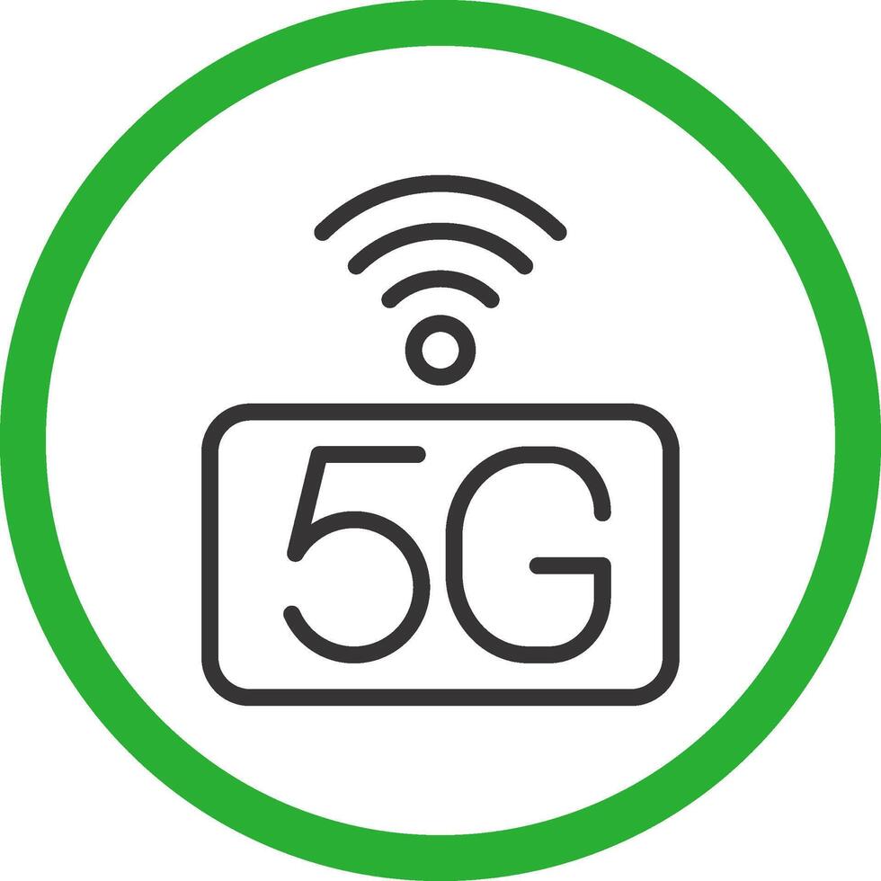 5G Network Creative Icon Design vector