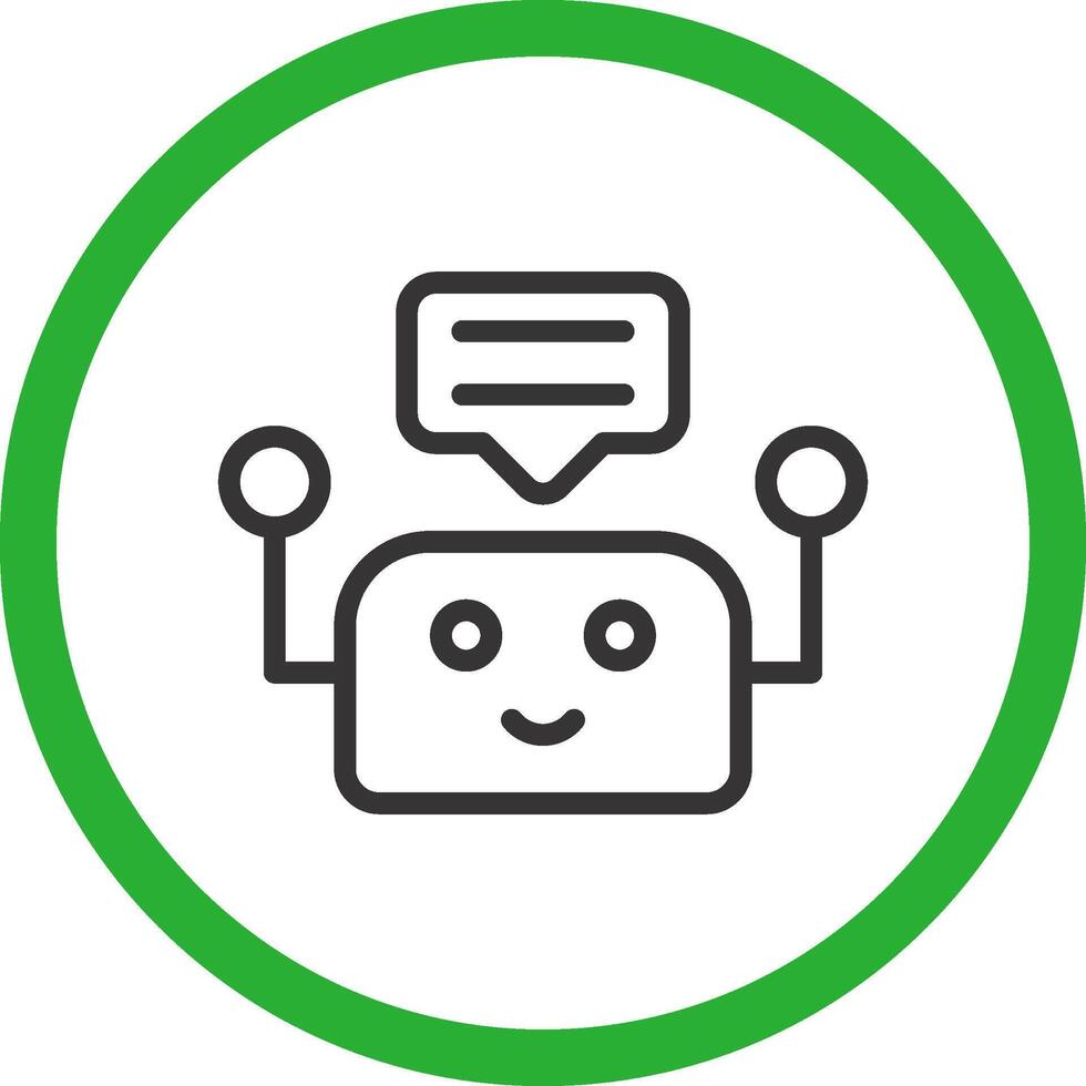 Chatbot Creative Icon Design vector