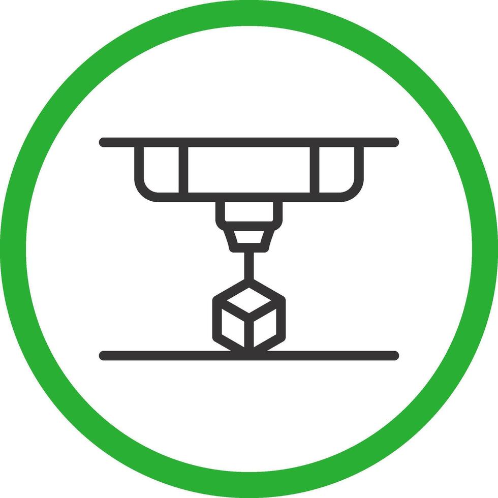 3D Printing Creative Icon Design vector