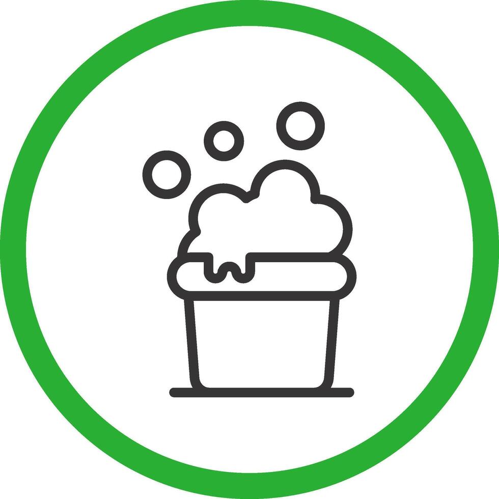 Cleaning Bucket Creative Icon Design vector