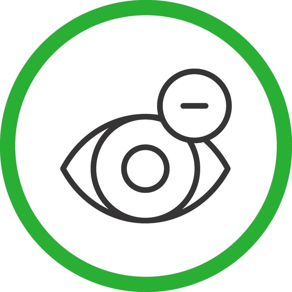 Shortsighted Creative Icon Design vector