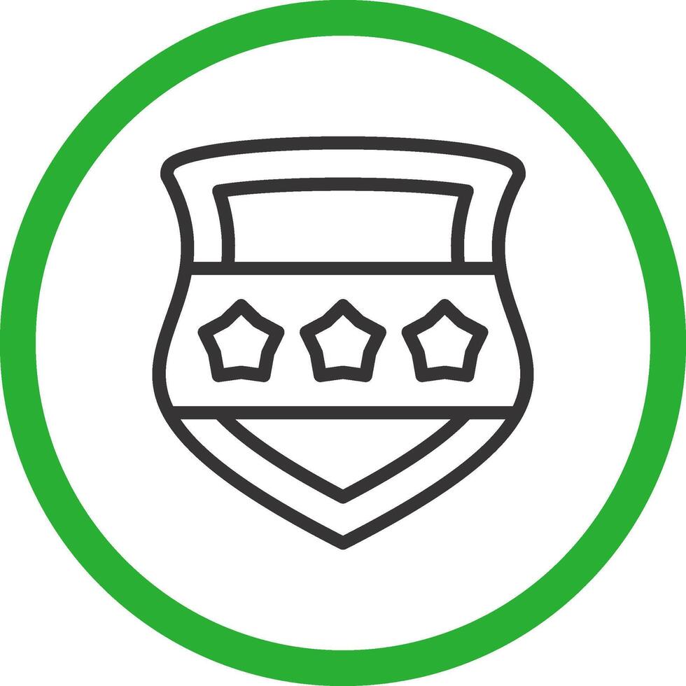 Police Shield Creative Icon Design vector
