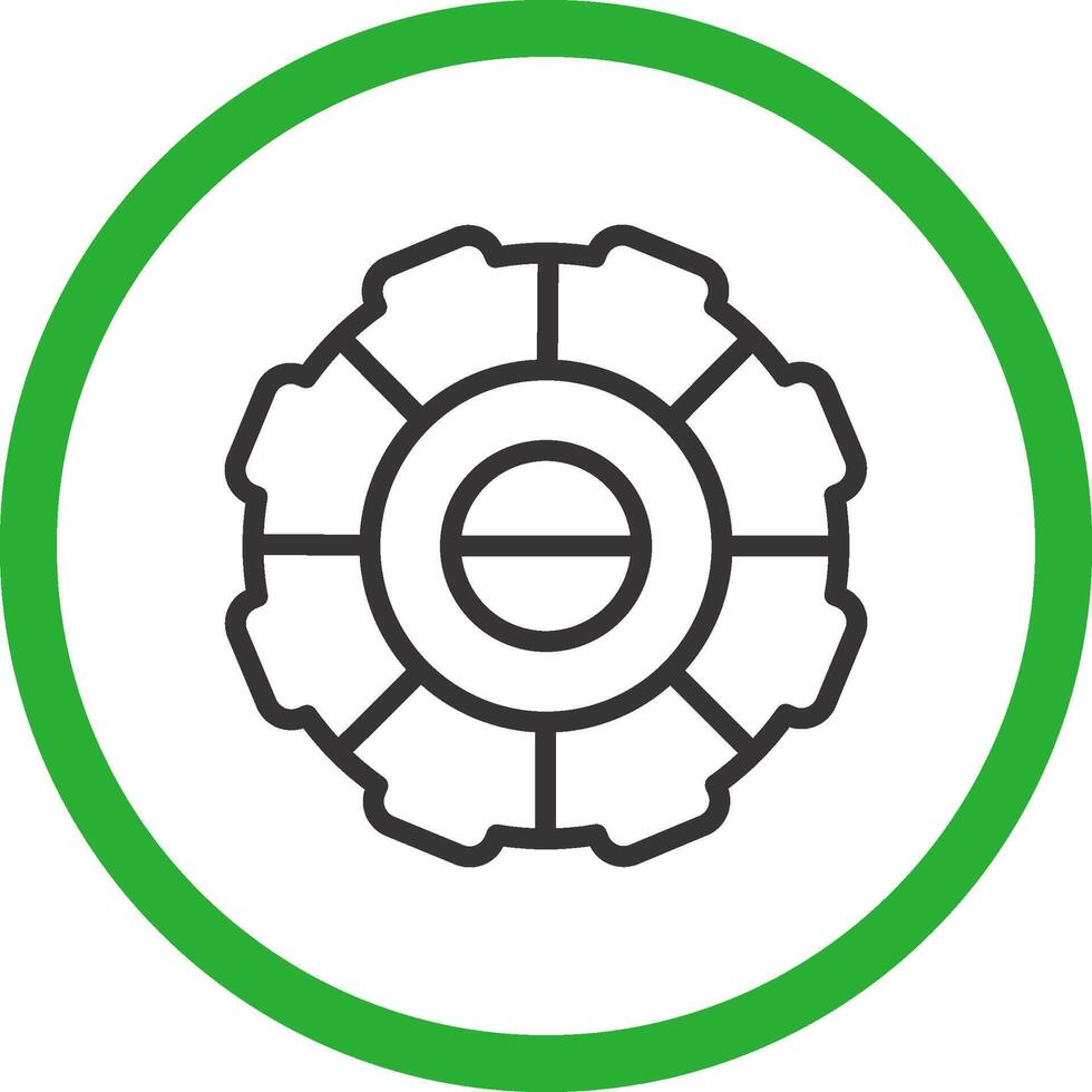 Segmented Process Creative Icon Design vector