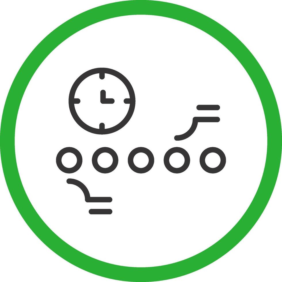Circle Accent Timeline Creative Icon Design vector