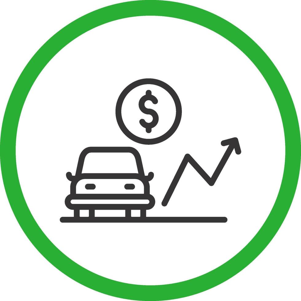 Car Loan Rates Creative Icon Design vector