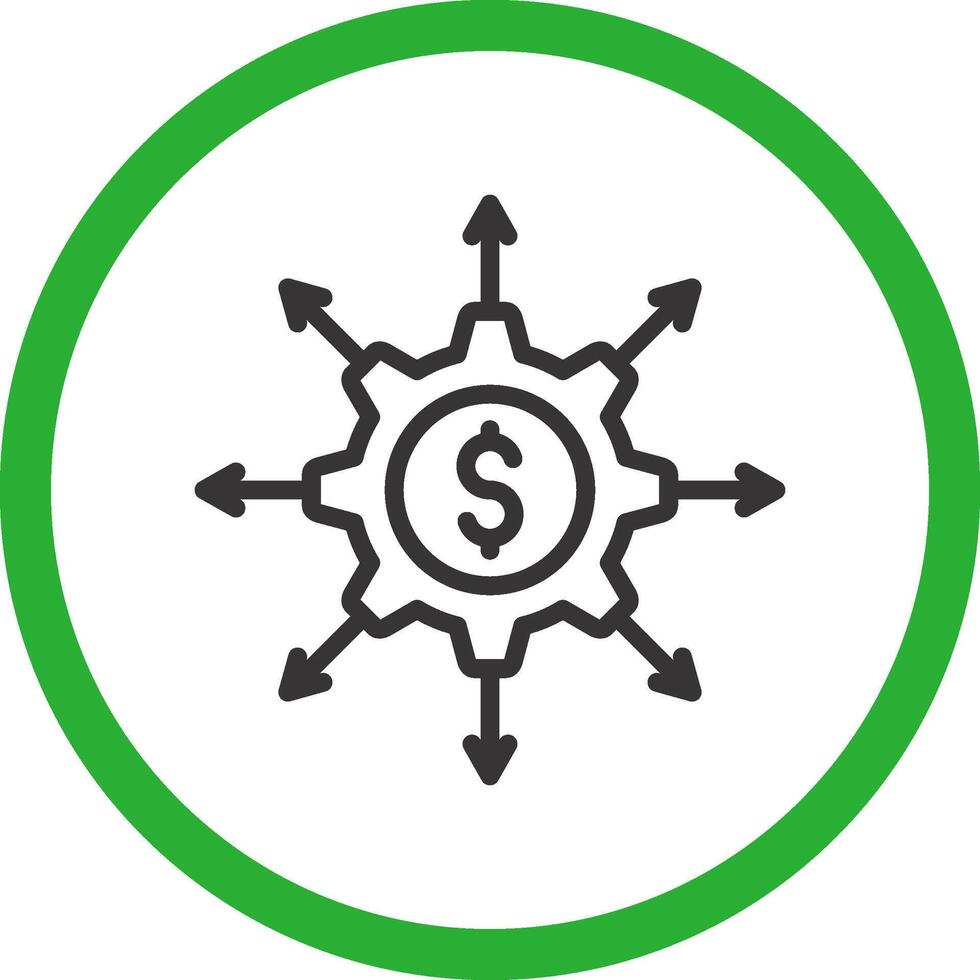Crowdfunding Portal Creative Icon Design vector