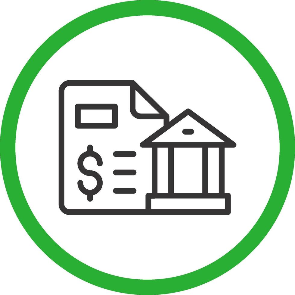 Bank Statement Creative Icon Design vector