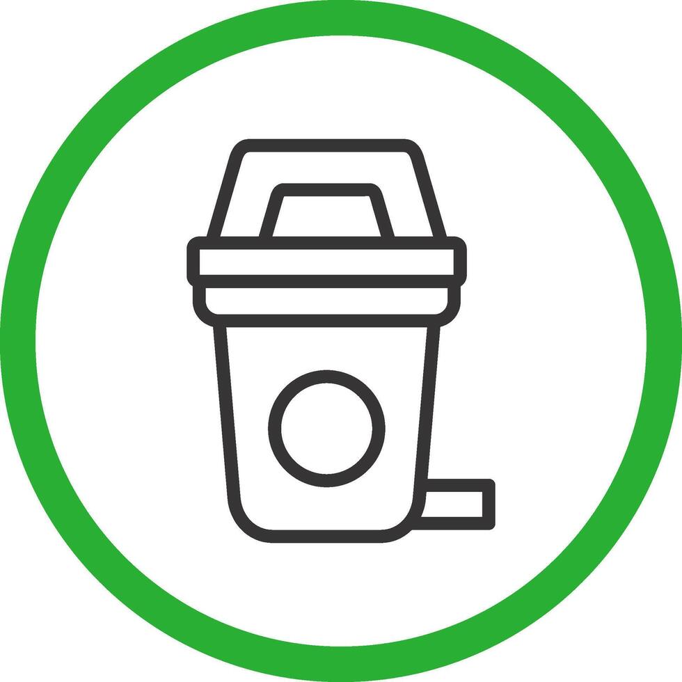 Line Green Gradient Design vector