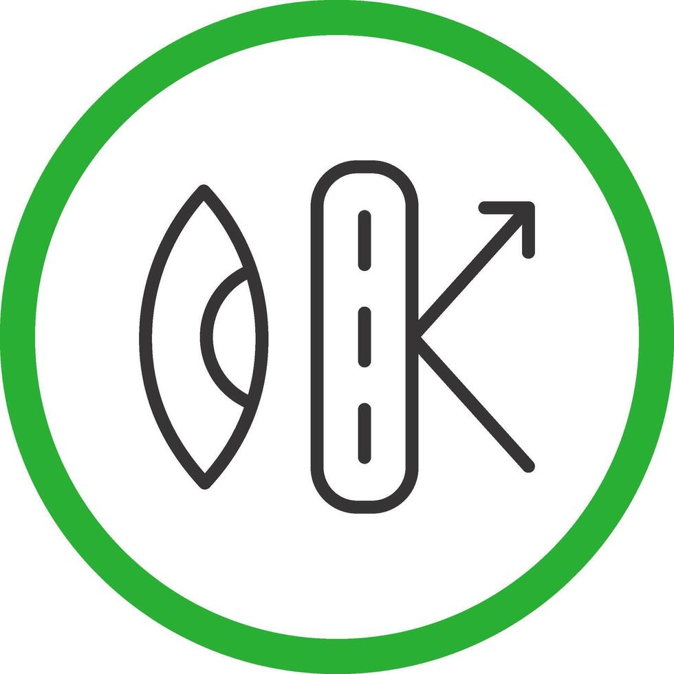 Anti-Reflective Coating Creative Icon Design vector