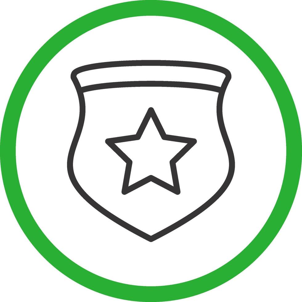Police Badge Creative Icon Design vector