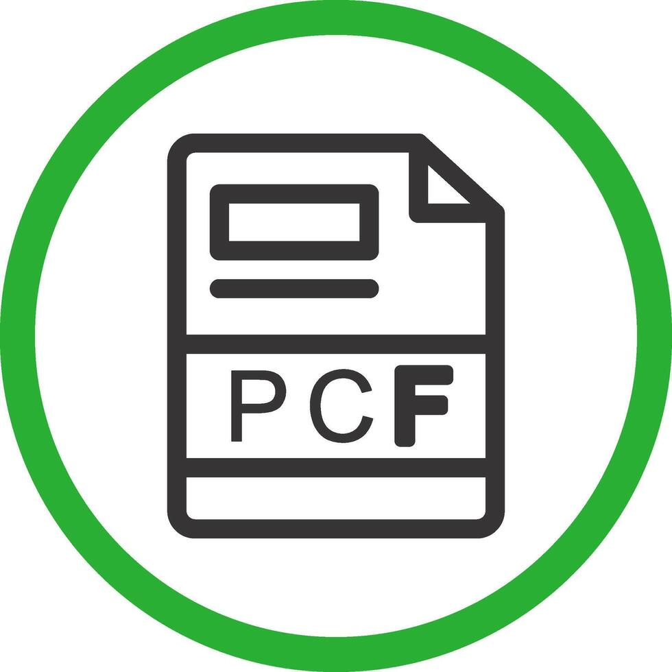 PCF Creative Icon Design vector