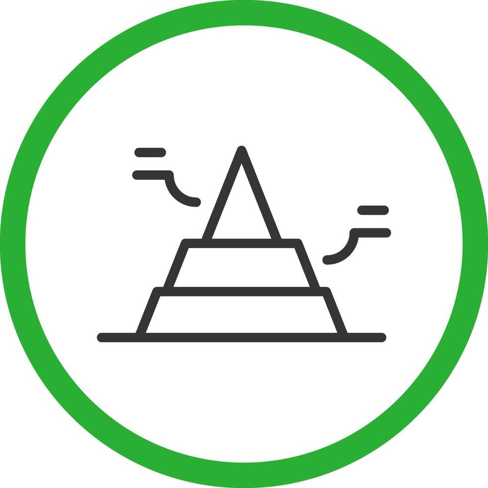Basic Pyramid Creative Icon Design vector