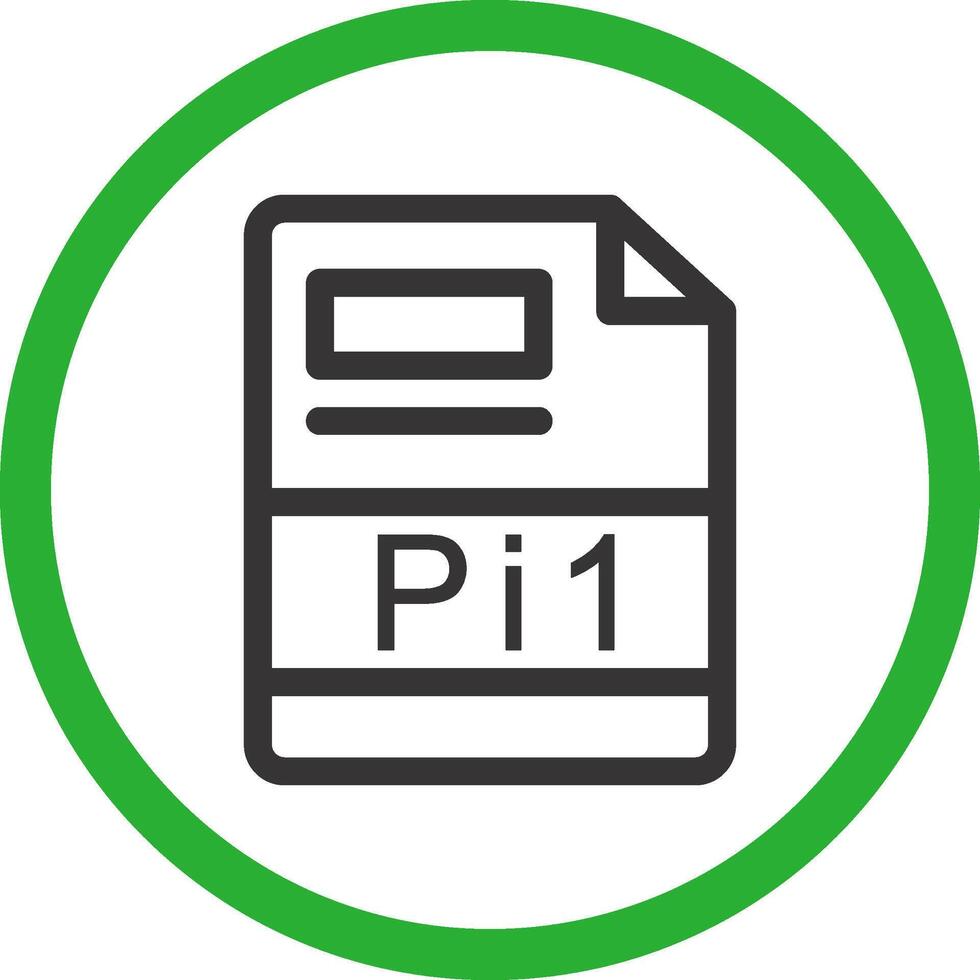 pi1 creativo icono diseño vector