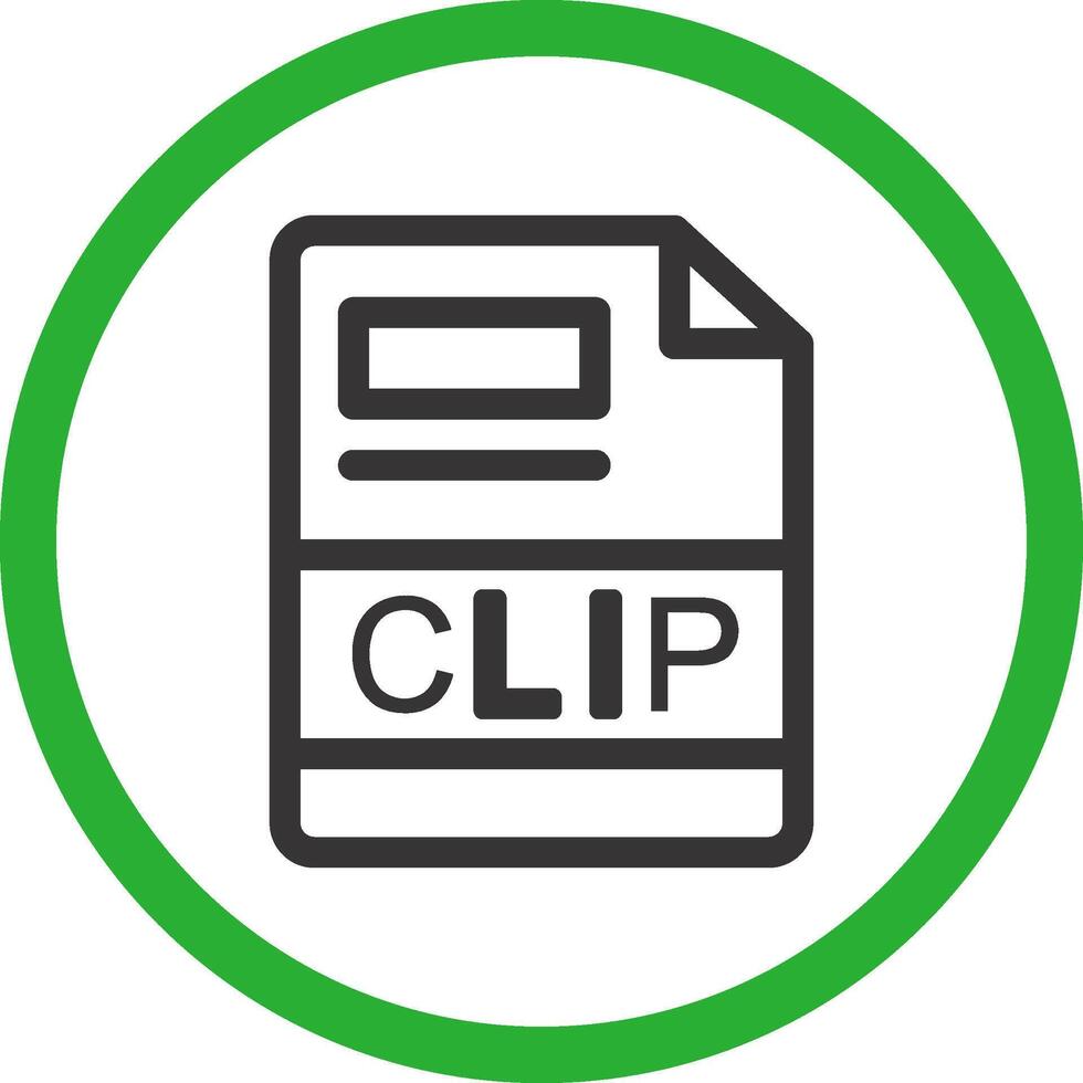 CLIP Creative Icon Design vector