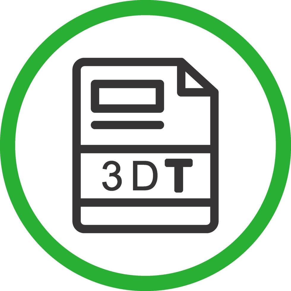 3DT Creative Icon Design vector