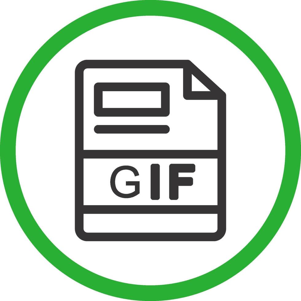 GIF Creative Icon Design vector