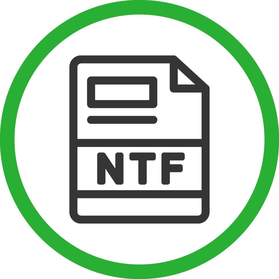 NTF Creative Icon Design vector