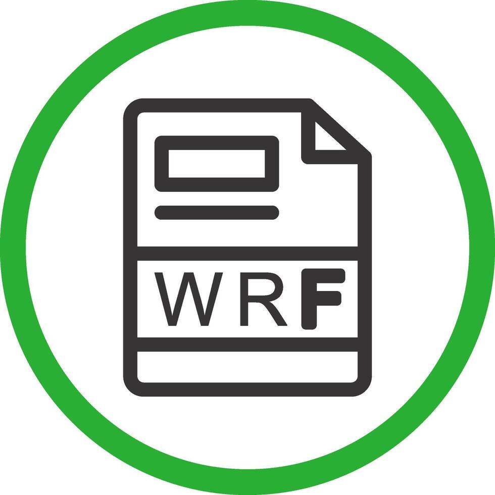 WRF Creative Icon Design vector