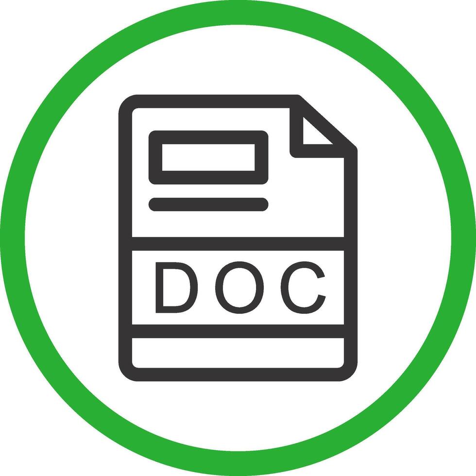 DOC Creative Icon Design vector