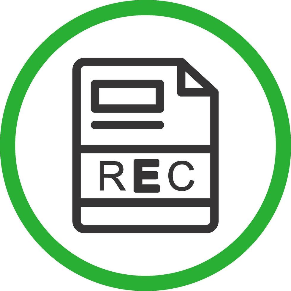 REC Creative Icon Design vector