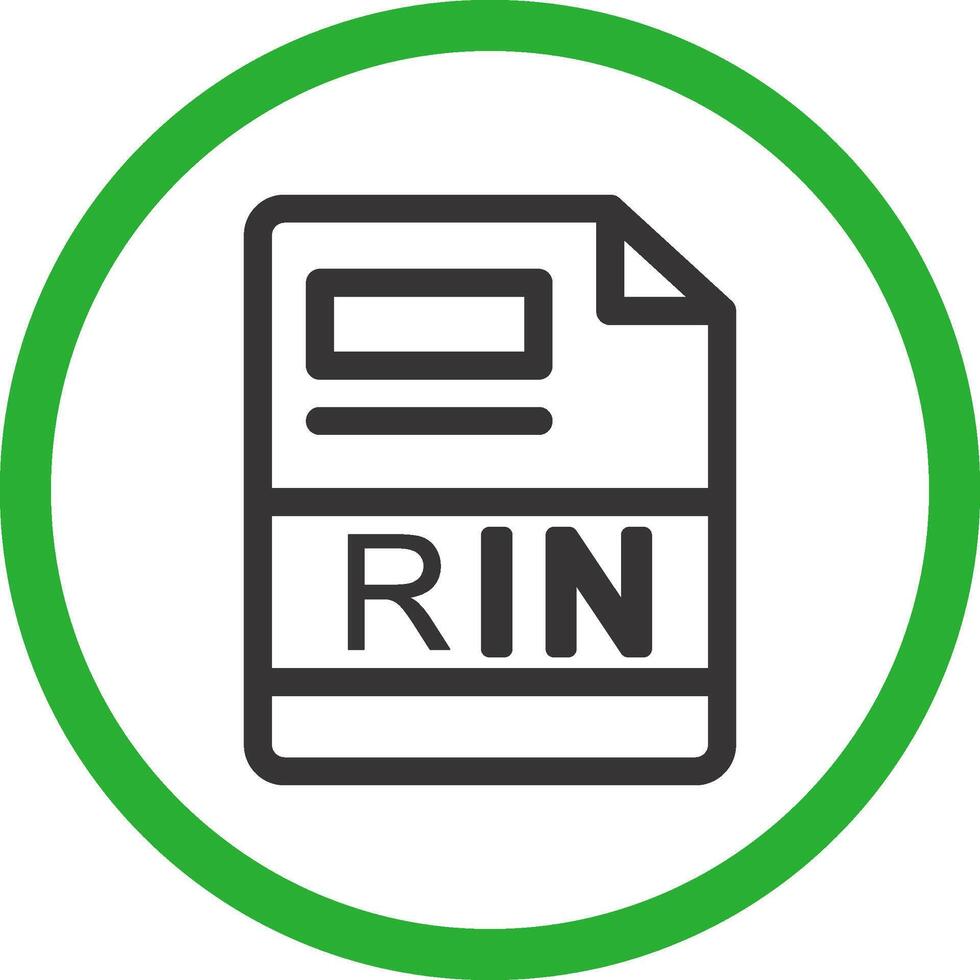 RIN Creative Icon Design vector