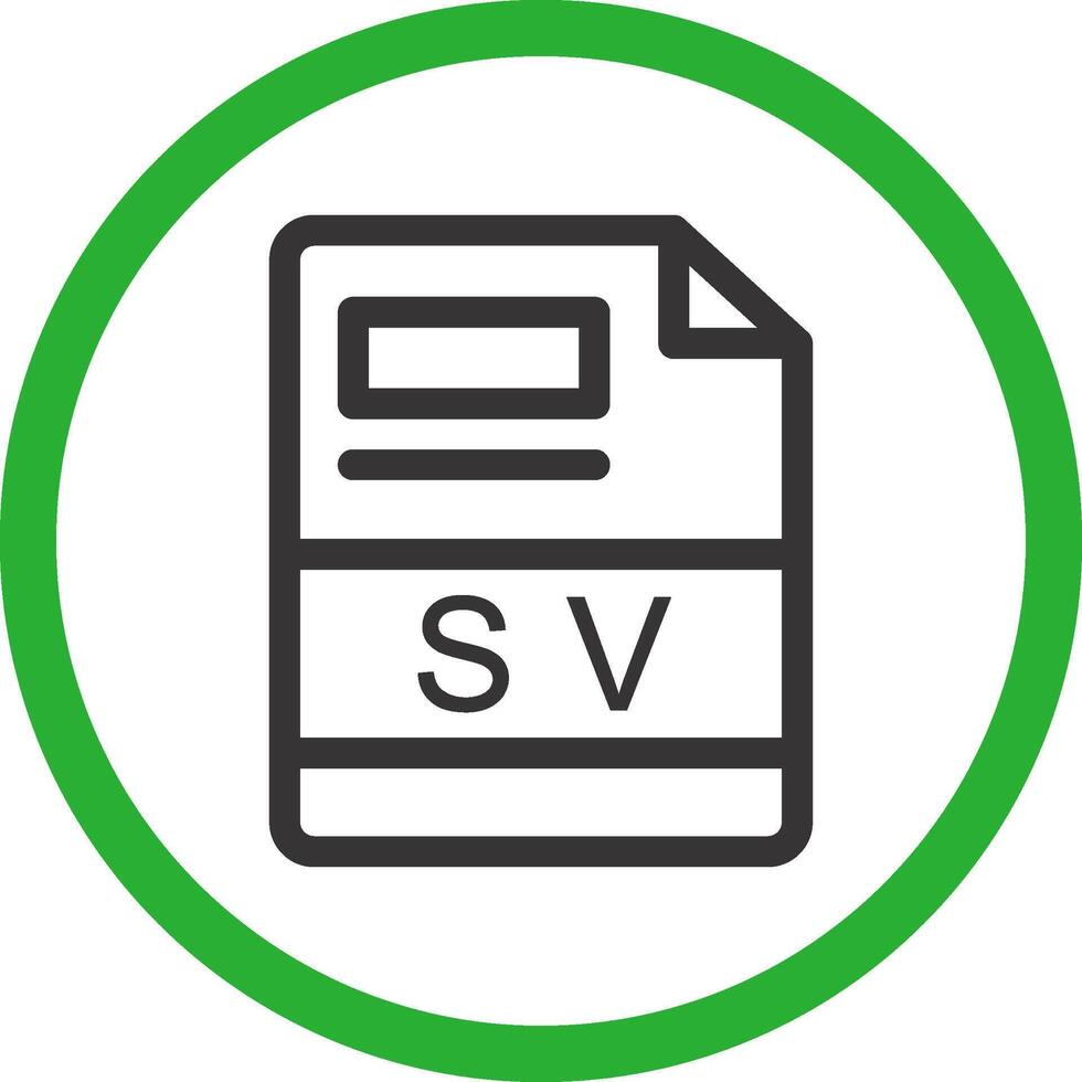 sv creativo icono diseño vector