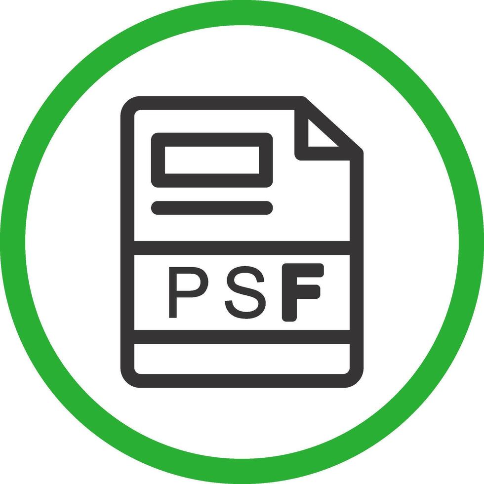 PSF Creative Icon Design vector