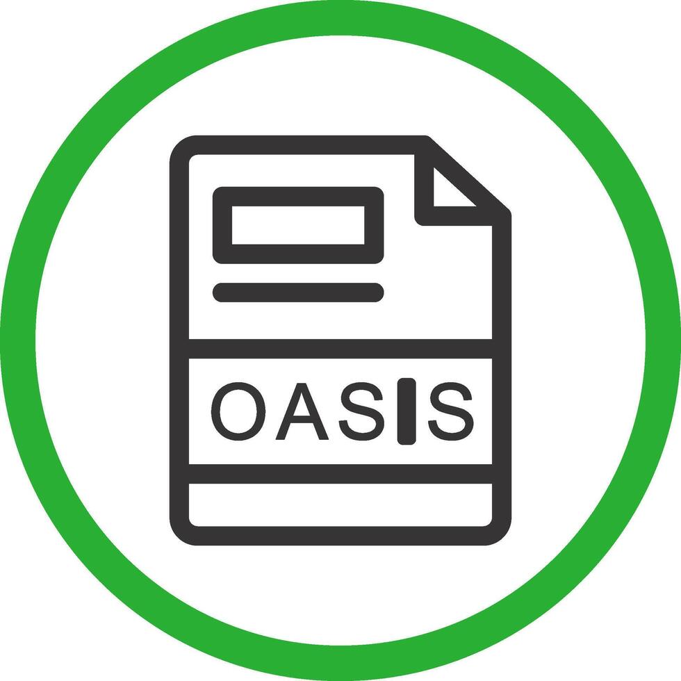 oasis creativo icono diseño vector