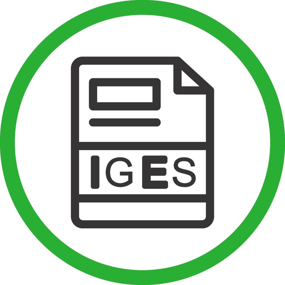 IGES Creative Icon Design vector