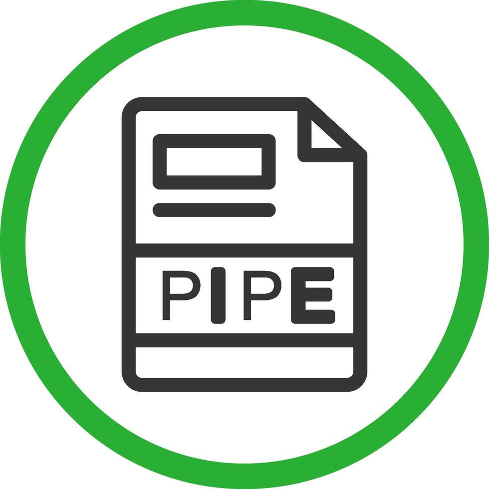 PIPE Creative Icon Design vector