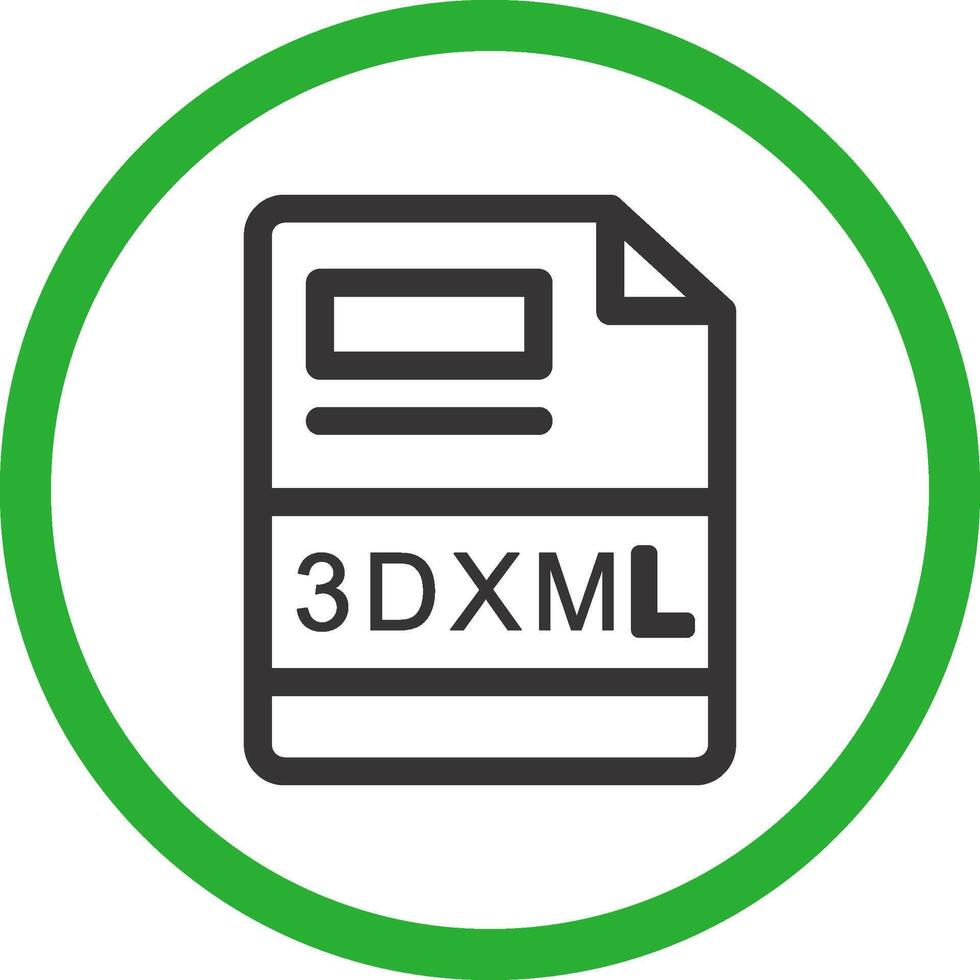 3DXML Creative Icon Design vector