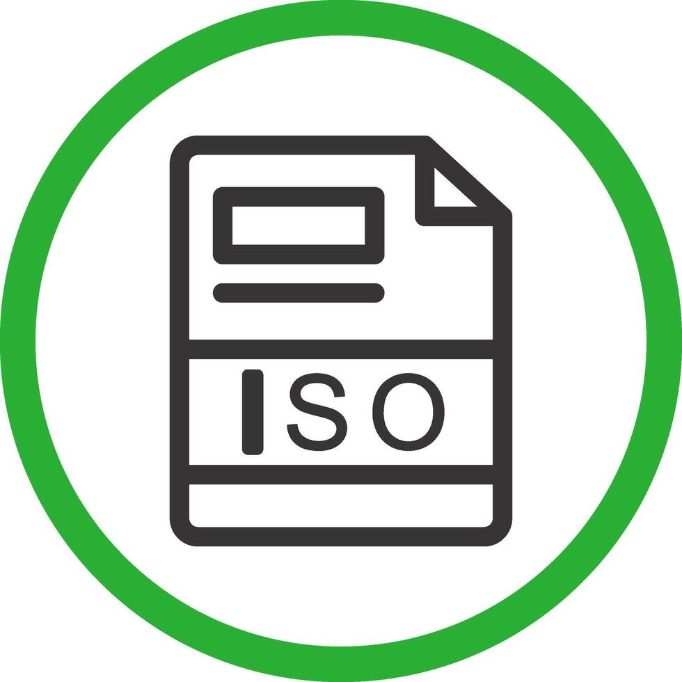 ISO Creative Icon Design vector