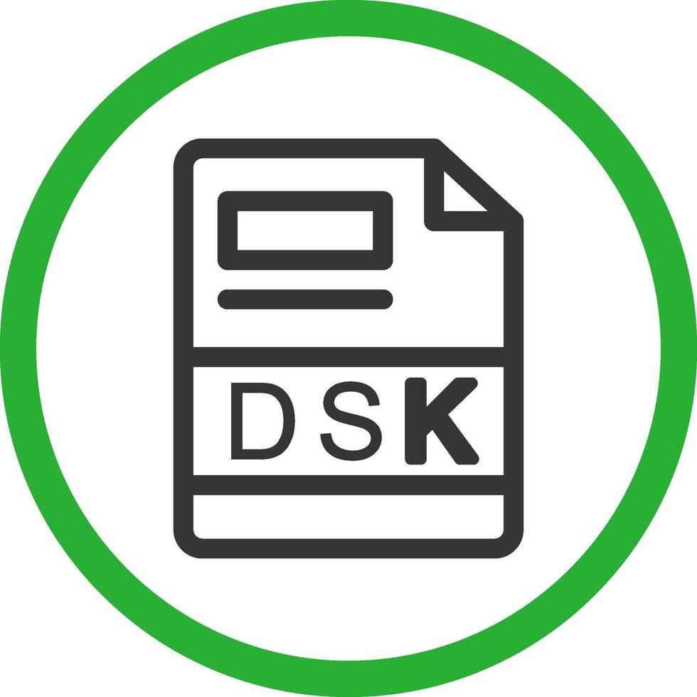 dsk creativo icono diseño vector