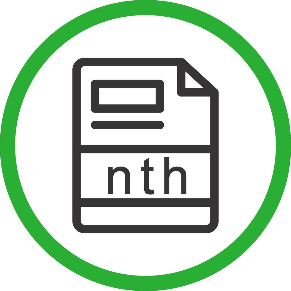 nth Creative Icon Design vector