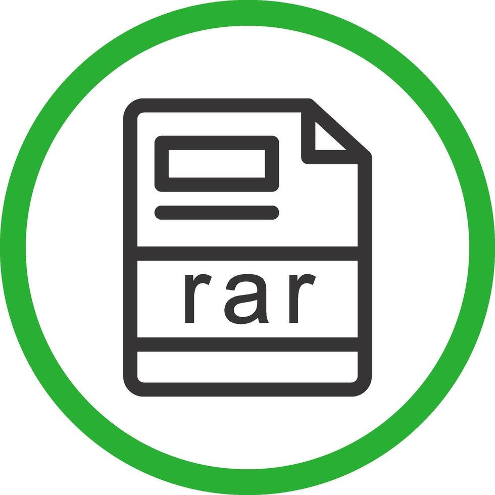 rar creativo icono diseño vector