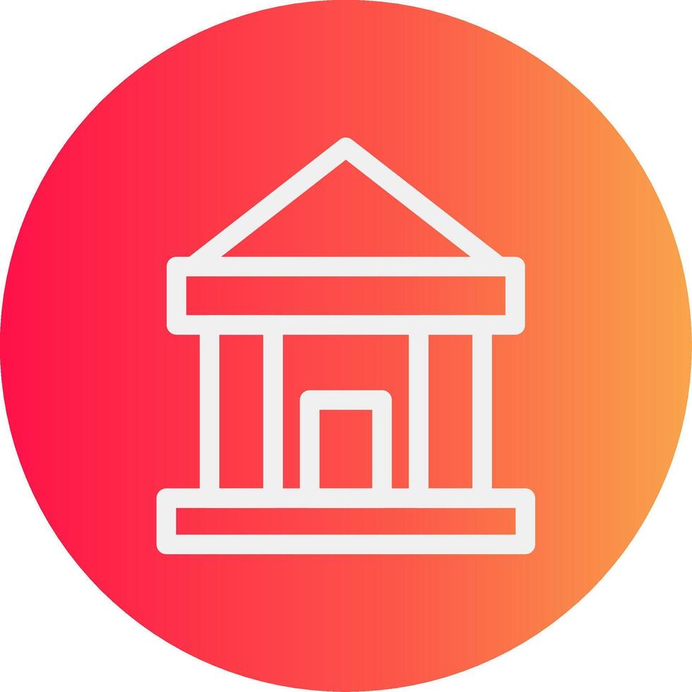 diseño de icono creativo de banco vector