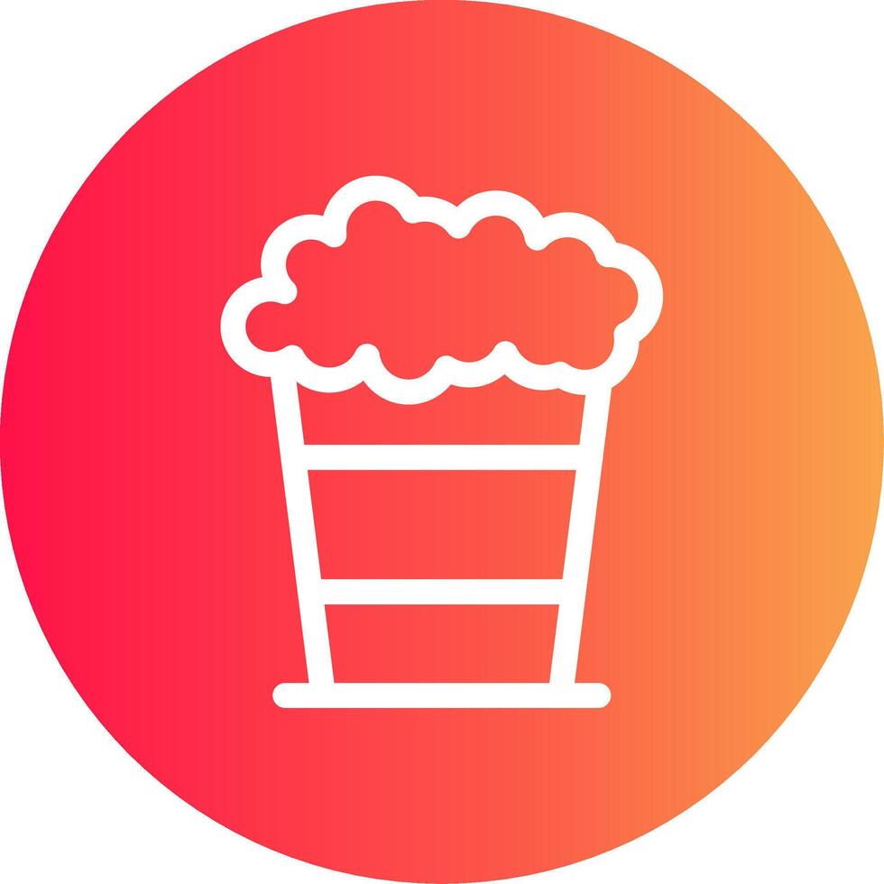 Popcorn Creative Icon Design vector