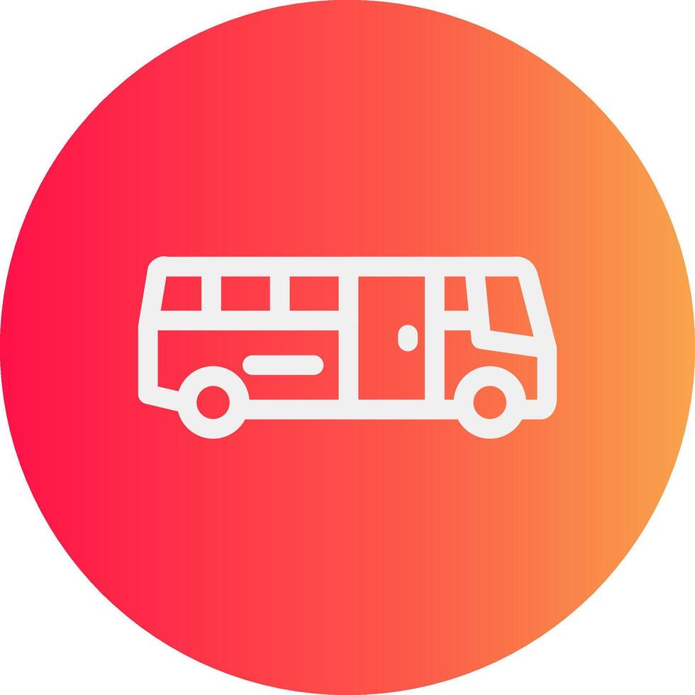 School Bus Creative Icon Design vector