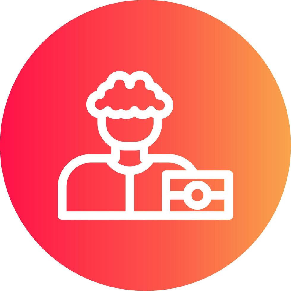 diseño de icono creativo de fotógrafo vector