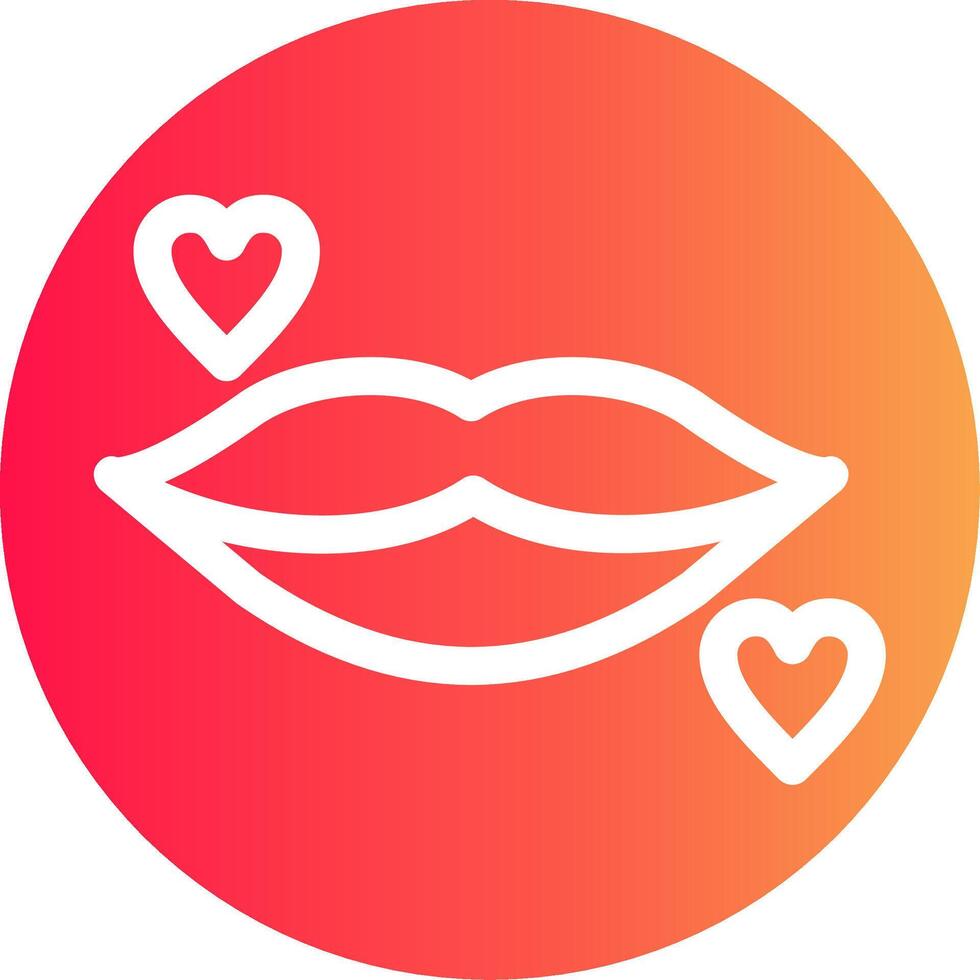 diseño de icono creativo de labios vector